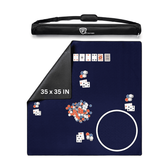 Feltectors Board Game Mat for 36 x 36 in Tables, Mahjong Mat with Carrying Bag-