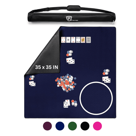 Feltectors Board Game Mat for 36 x 36 in Tables, Mahjong Mat with Carrying Bag-