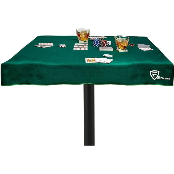 Feltectors Square Felt Game Table Cover for Playing Cards and Poker 40-42 Inch Tables