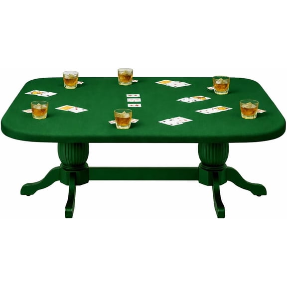 Feltectors Felt Green Tablecloth, Oblong Game Table Cover, 48 x 96 inches