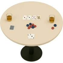 Feltectors Felt Tablecloth Poker Table Topper Round Tables Cover 36 to 48 inches- Ivory