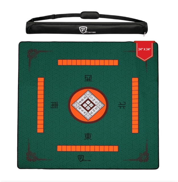 Feltectors Mahjong Mat for Table, Neoprene Rubber Anti Slip and Noise Reduction Gaming Mat