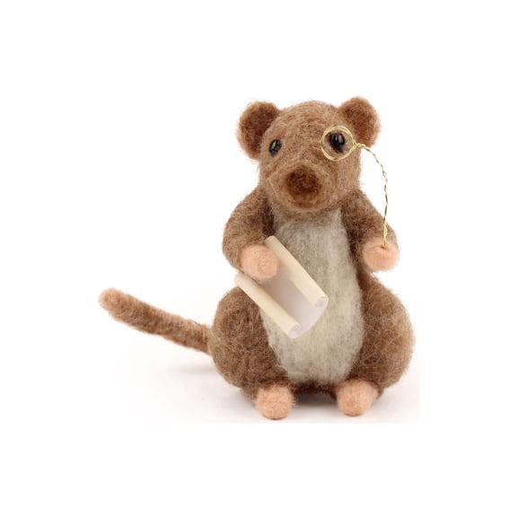 Wizardi Beginner Needle Felting Kit for Adults - Henry Cole's Rat. Animal Felting Kit 10cm Tall. Felting Tools. Wool Felting Supplies. Felt Crafts. Wool Felt. The Makerss