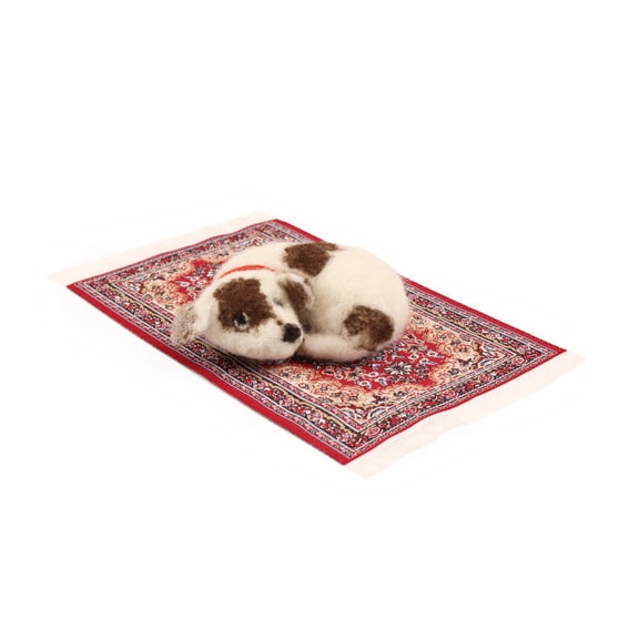 Wizardi Beginner Needle Felting Kit for Adults - Little Dog on Rug. Animal Felting Kit 6cm Long. Felting Tools. Wool Felting Supplies. Felt Crafts. Wool Felt. The Makerss