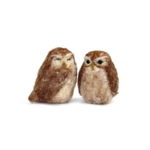 Wizardi Beginner Needle Felting Kit for Adults - Little Owl. Bird Felting Kit 6cm Tall. Felting Tools. Wool Felting Supplies. Felt Crafts. Wool Felt. The Makerss