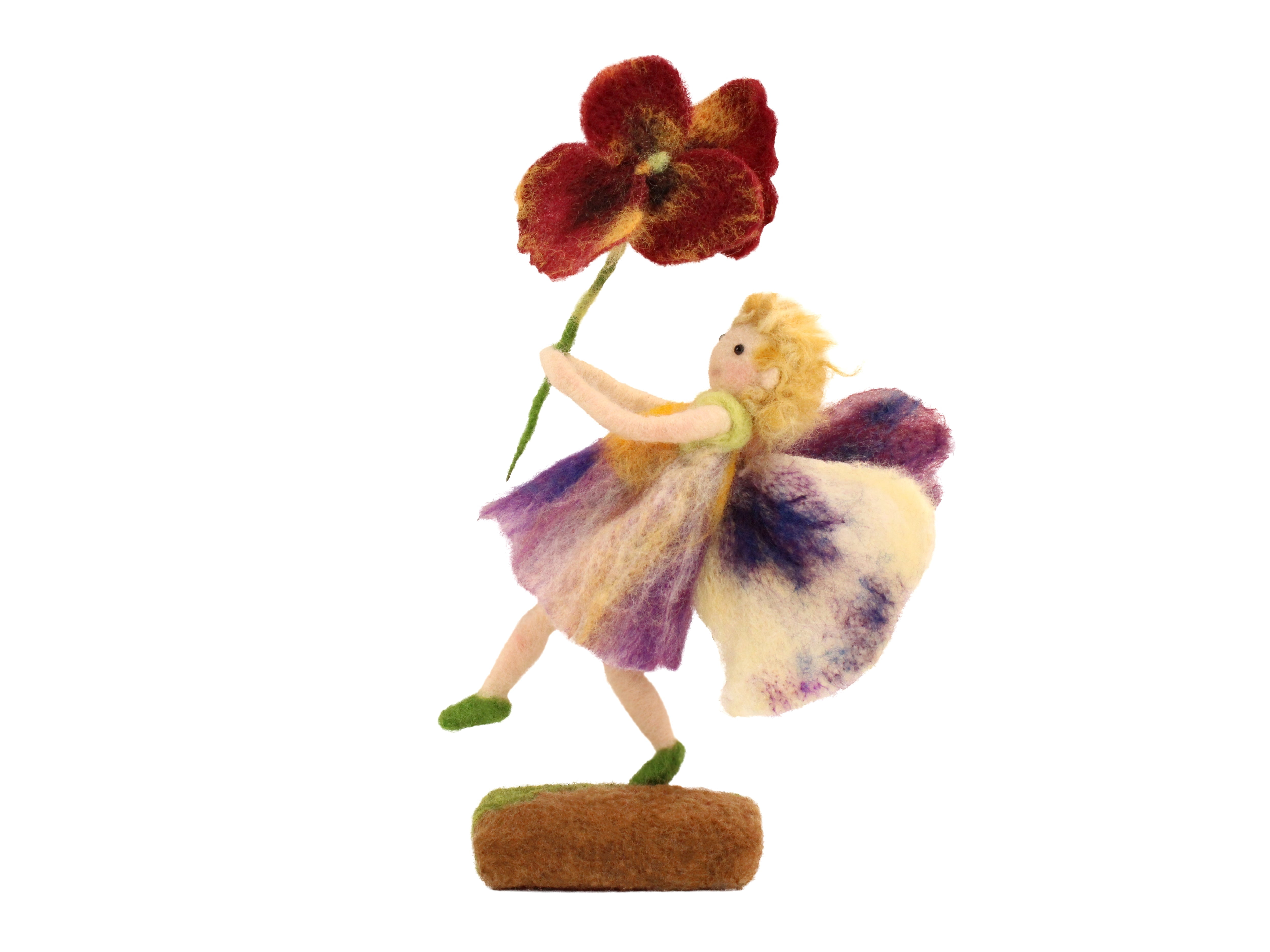 Felting Kit - Pansy Fairy Needle Felting Kit