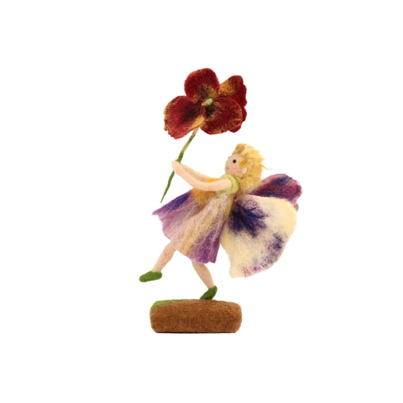 Wizardi Beginner Needle Felting Kit for Adults - Pansy Fairy. Fantasy Felting Kit 12cm Tall. Felting Tools. Wool Felting Supplies. Felt Crafts. Wool Felt. The Makerss