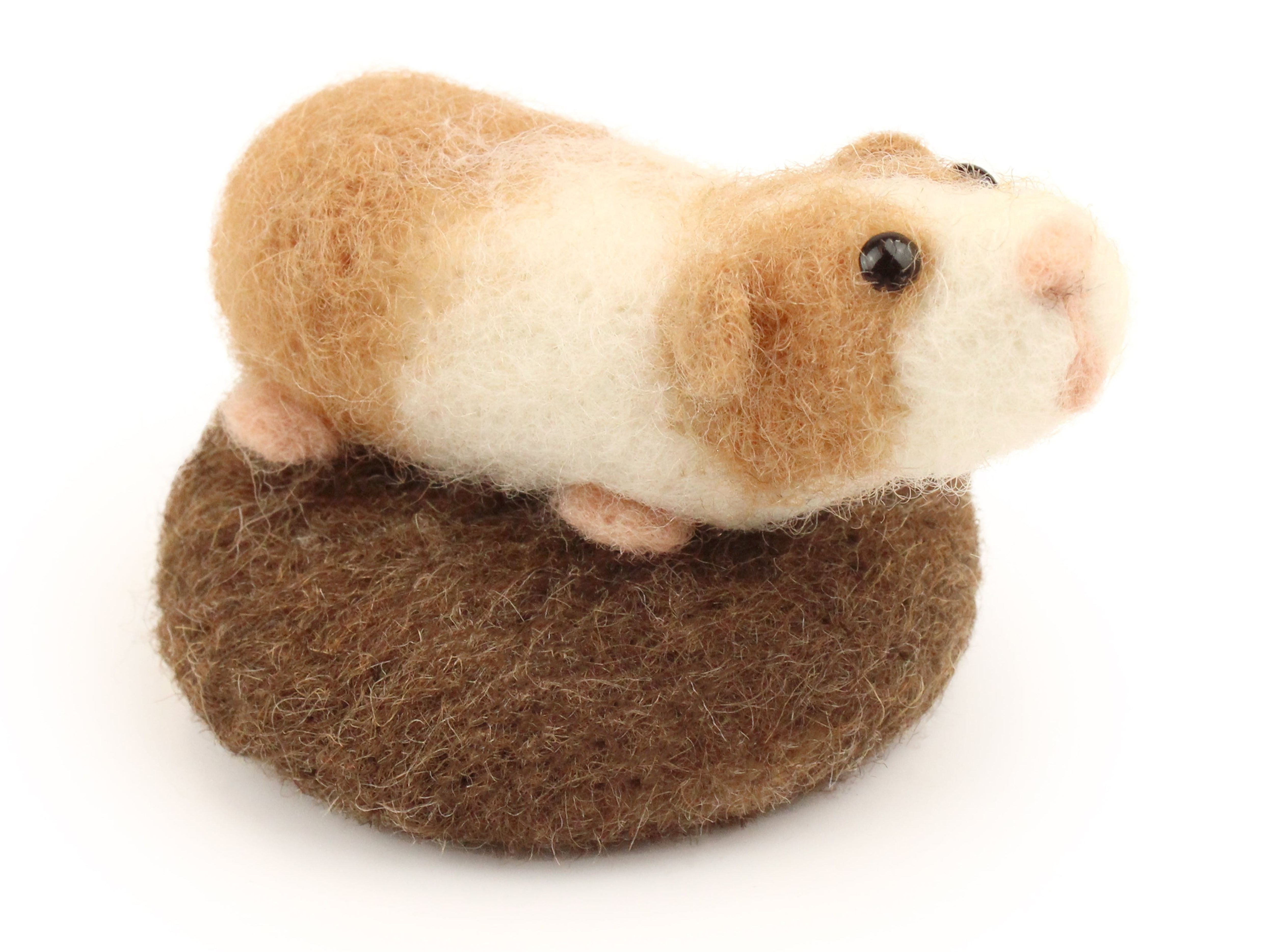 Felting Kit - Tiny Guinea Pig Needle Felt Kit. Amiguwoolli