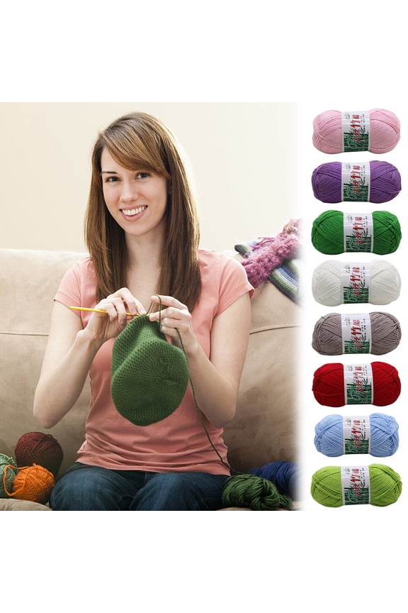 Felting Wool, T-shirt Yarn for Crochet, Charcoal-infused Cotton 50g, Odor-control Bib & Washcloth Thread, Sensitive-skin Newborn, Eco-dye Ball, Acrylic Yarn for Crocheting, UKHBMC | Blue