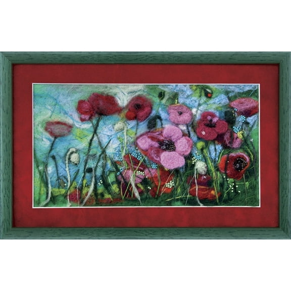Felting kit V-45C "Poppies"