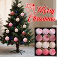 thumbnail image 1 of Feltree 12-Pack Cloth Christmas Ball Ornaments for Tree Decoration, Festive Holiday Decor Reusable Set, 1 of 8