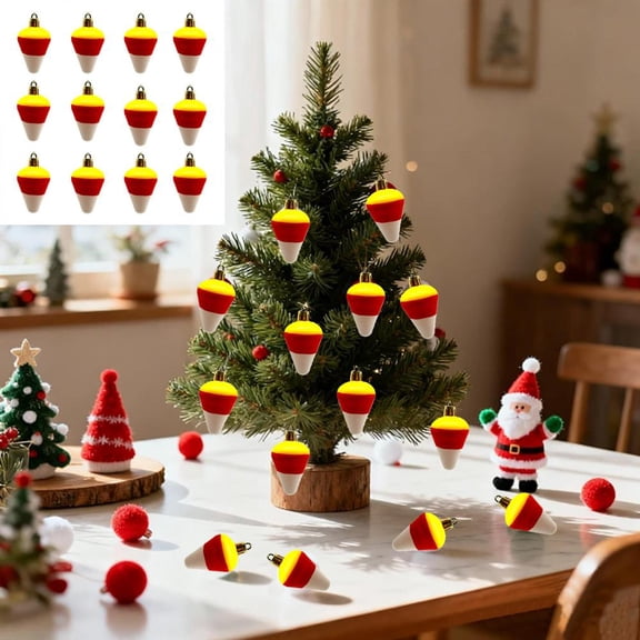 Feltree 12-Pack Corn Plastic Christmas Ornaments for Holiday, Wedding, and Party Decorations