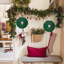 Feltree 2-Pack Christmas Paper Lanterns with Snowman, Reindeer, Santa Designs for DIY Holiday Party, Home, Classroom Decor