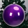 thumbnail image 1 of Feltree 5 Inch Glitter Christmas Ornaments Balls, Shatterproof Plastic Decorations with Hanging Rope for Christmas Tree and Ceiling Hanging, Holiday Party Decor, 1 of 8