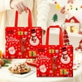 thumbnail image 1 of Feltree 5-Pack Christmas Non Woven Gift Bags, Reusable Holiday Decor and Shopping Bags for Party Favors, 1 of 8