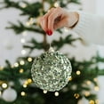 thumbnail image 1 of Feltree 5-Pack Mint Green Glitter Christmas Ornament Balls Hanging Decorations Reusable for Holiday Tree Home Party, 1 of 8