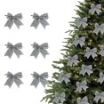 thumbnail image 1 of Feltree 6-Pack 3.5 Inch Mini Christmas Tree Bow Ornaments, Small Hanging Decor for Holiday Decoration, 1 of 8