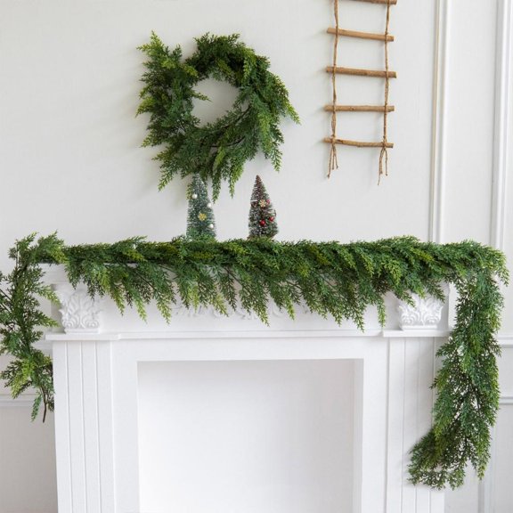 Feltree Artificial Timothy Grass Canes 70.8 Inch Lifelike Faux Vines for Home Christmas Decor Waterproof and Sunproof