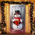 thumbnail image 1 of Feltree Christmas Door Cover for Holiday Party Decoration, Easy Hang Polyester Fabric for Front Door, Wall and Table Use, 1 of 8