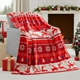 thumbnail image 1 of Feltree Christmas Flannel Blanket Soft Warm Holiday Decorative Throw for Sofa Bed and Travel Oversized 59x51 Inches, 1 of 8
