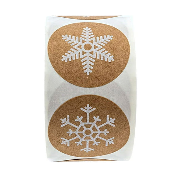 Feltree Christmas Stickers Cute New Roll Pack Sticker 2 Rolls with 1000Pcs for Package Teacher Evelopes Kids Christmas Gift
