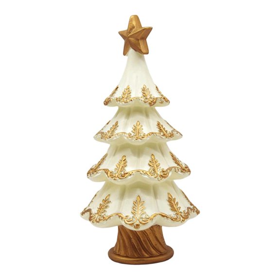 Feltree Gilded Gold Star Christmas Tree Topper with Filigree Edges - Elegant and Durable Holiday Decoration for Family Traditions