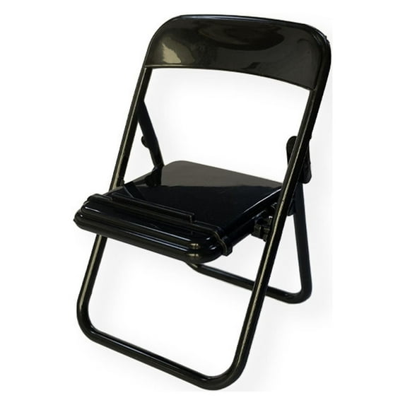 Feltree Miniature Folding Chair Phone Holder Black