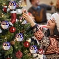 thumbnail image 1 of Feltree Owl Christmas Ornaments Hanging Decor for Tree Car and Home Acrylic Holiday Gift, 1 of 8