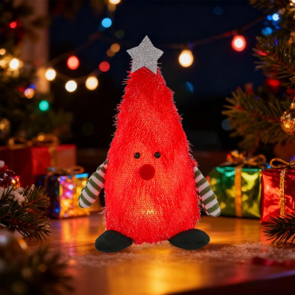 Feltree Soft Plush Christmas Tree Doll Ornament for Tabletop and Tree Decoration, Festive Party Gift