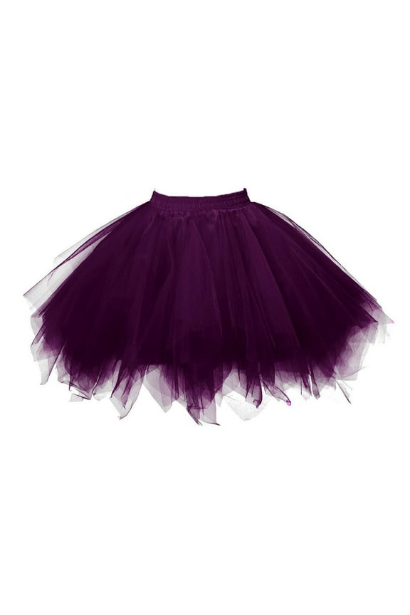 Womens Pleated Gauze Short Skirt Adult Tutu Skirts for Women High Quality Dancing Skirt Blue Brown One size