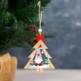 thumbnail image 1 of Feltree Wooden Hollow-Out Christmas Ornaments with Cute Gnome Designs for Tree, Wall, and Shelf Decorations, 1 of 8