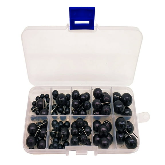 Feltsky 100 Piece Black Safety Eyes Craft Doll Making Needle Felting Kits
