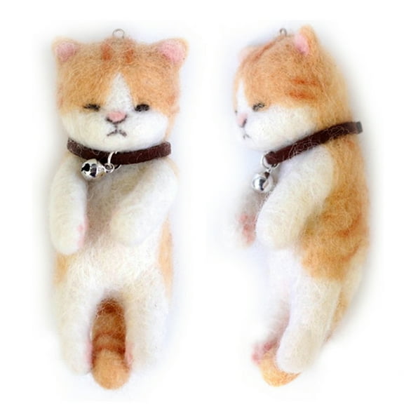 Feltsky Cat and Dog Needle Felting Kits - They Are Friends DIY Craft Kit for Beginner Mother's Day, Birthday Present