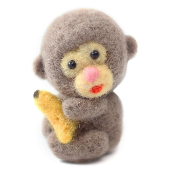 Feltsky Monkey Needle Felting Kits for Beginners Gift for Mother's Day Birthday