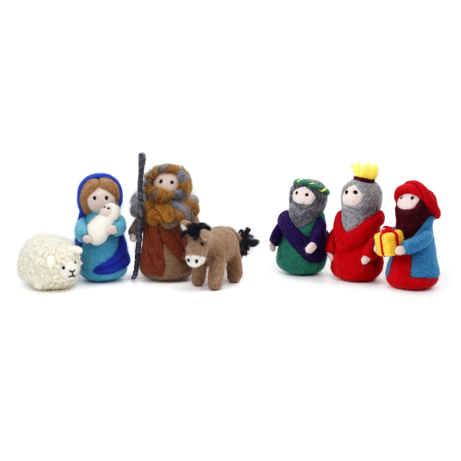 Feltsky Nativity Needle Felting Kits for Beginners Gift for Mother's Day Birthday Present Craft Kits