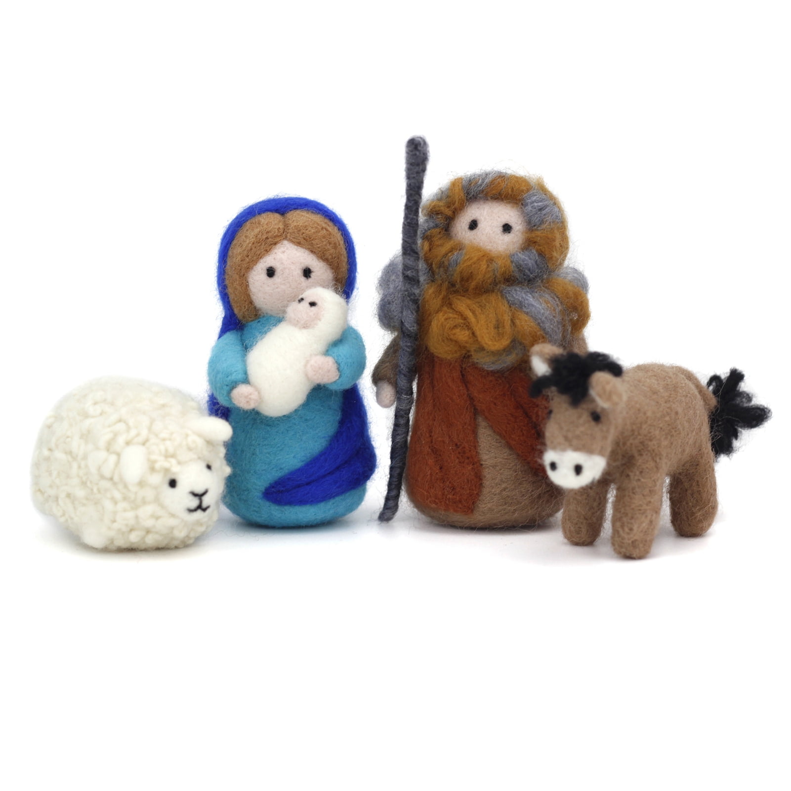 Feltsky Nativity Needle Felting Kits for Beginners Gift for Mother's Day Birthday Present Craft Kits