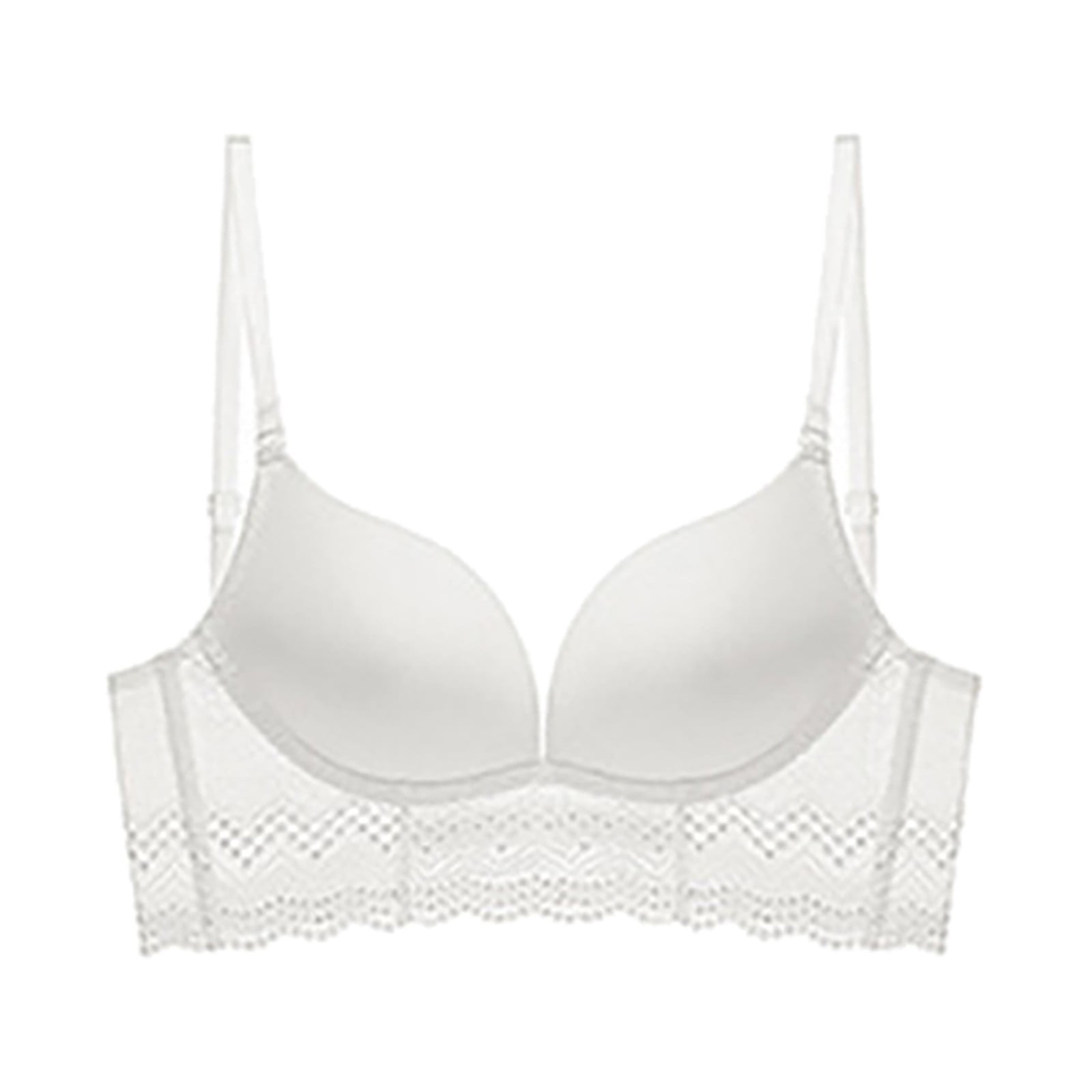 Felwors Bras for womenSolid Color U Shaped Backless Bra For Small Chest