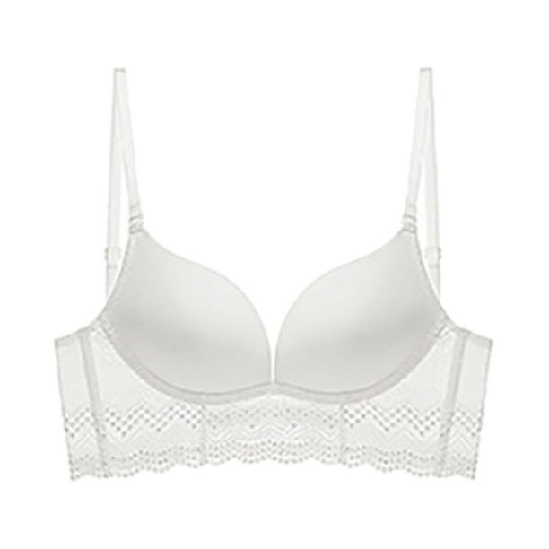 Felwors Bras for womenSolid Color U Shaped Backless Bra For Small Chest