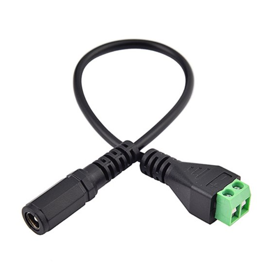 Female 5.5x2.1mm Power Cable 3A 1-36V DC5521 Connection Cord Line for LED Light CCTV Cameras DIY Electronics 27cm