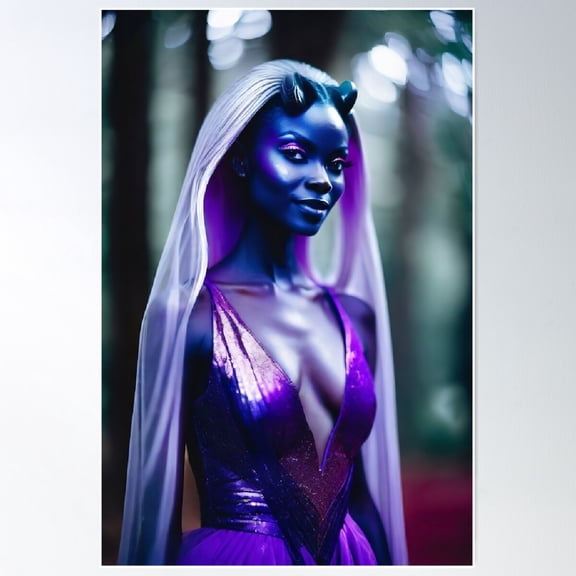 Female Alien #98 - "Marge" Poster Wall Art, Modern Wall Decor For Living Room Bedroom, 8x12 UNFRAMED