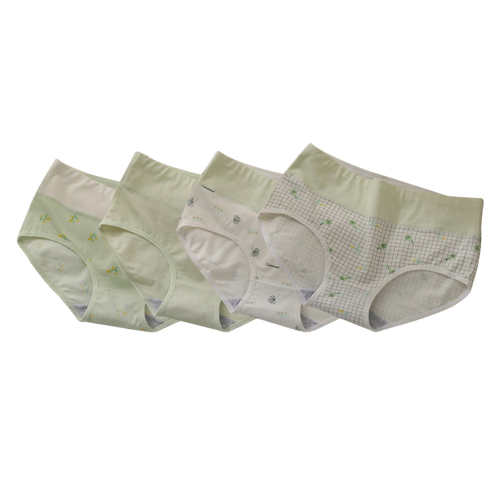 Female Antibacterial Underpants Girls Underwear 4 Pcs Cotton Women