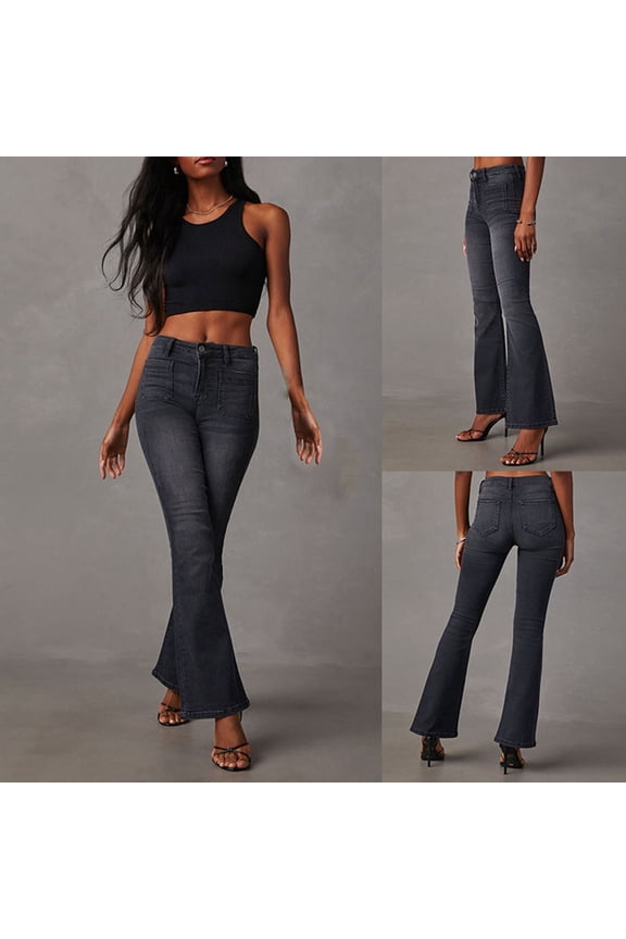 Female Autumn And Winter Retro Washed High Waisted Skinny Jeans For Slenderizing And Stretchy Elongating Jeans For Women Super Straight Women plus Pants Womens Designer Pants Denim Look Leggings Boot