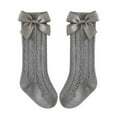 thumbnail image 1 of Female Baby High Stockings 1 Piece Bow Stockings Baby Toddler School Uniform Tights Princess Baby Socks, 1 of 2