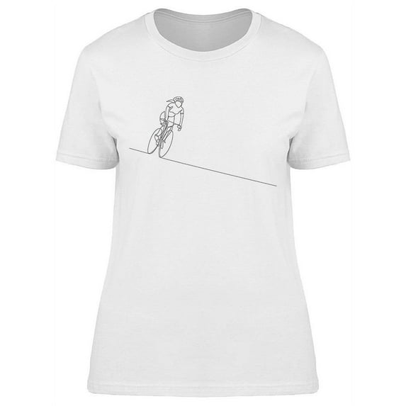 Female Bicycle Racer T-Shirt Women -Image by Shutterstock, Female x-Large