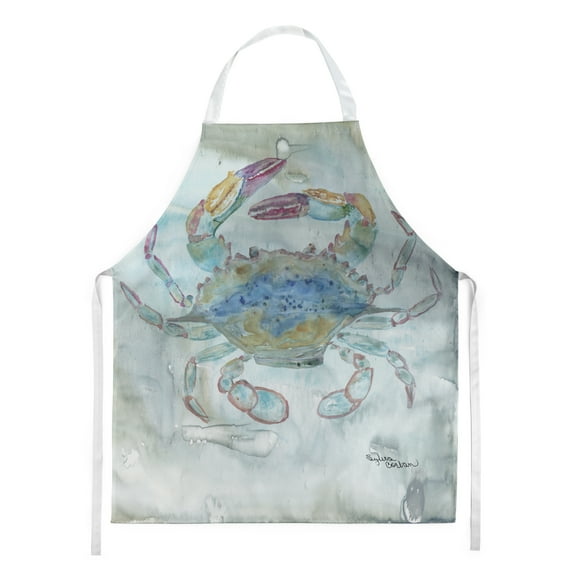 Female Blue Crab Watercolor Apron