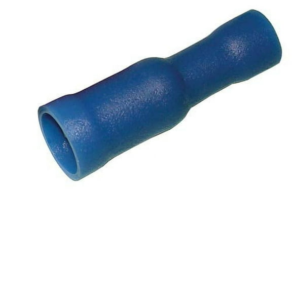 Female Bullet Connectors Vinyl Insulated .156 16-14 AWG (Blue) - 100PK