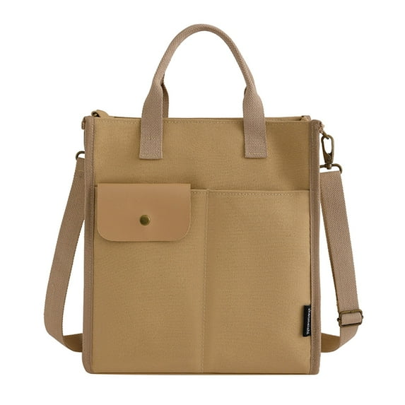 NOKIO Female Canvas Shoulder Bag, Women'S Single Strap Bag Ladies Fashion Shoulder Bag Handbag Fashion Large Capacity Shoulder Bag Small Square Bag