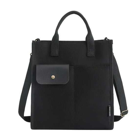 NOKIO Female Canvas Shoulder Bag, Women'S Single Strap Bag Ladies Fashion Shoulder Bag Handbag Fashion Large Capacity Shoulder Bag Small Square Bag