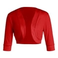 thumbnail image 1 of Female Cardigan Coat, Solid Color Long Sleeve Short Jacket Crop Tops for Spring Fall, 1 of 9