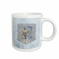 thumbnail image 1 of 3drose, Female Cardinal Bird in the Snow, Lace Frame, Snowflake Design, Blue, 15oz Mug, 1 of 6